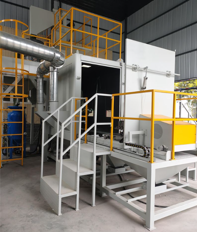 四平全自动喷砂机 实现无人化高效生产