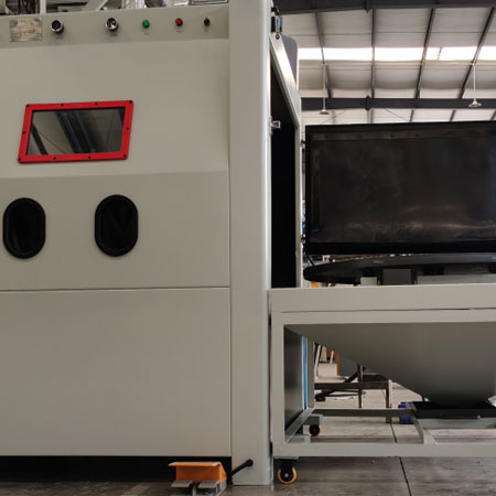 四平无尘喷砂机半自动模具喷砂机